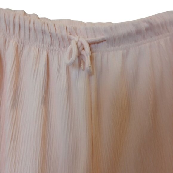 All American Comfort Pink Drawstring Elastic Waist Pants LArge Cotton Blend #O12 - Picture 7 of 9